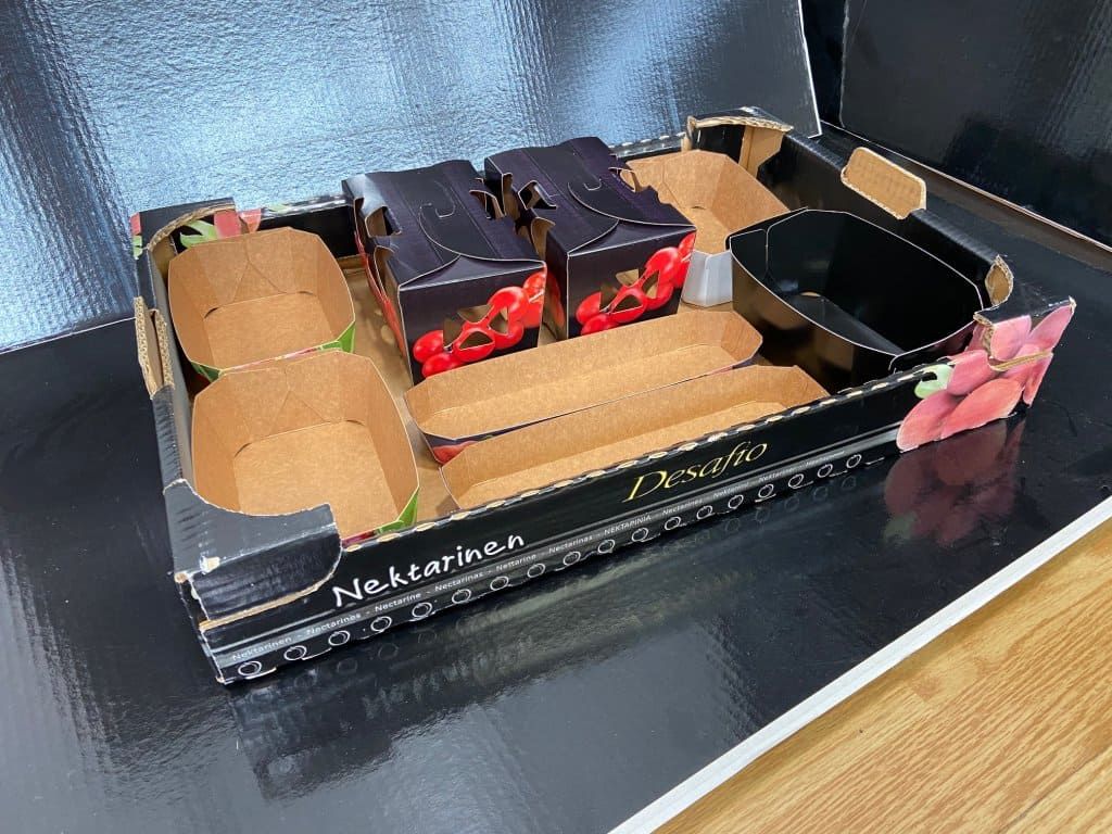 CAJAS ECOLÓGICAS para diferentes Frutas