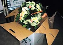 caja de flores