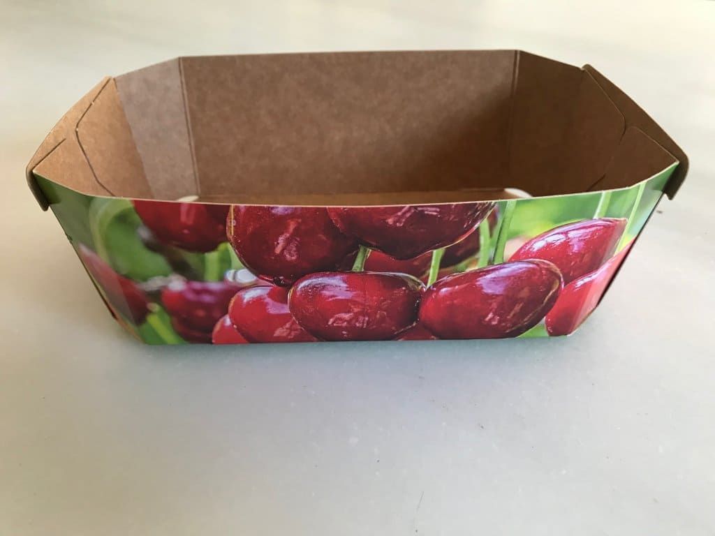 Caja para fresa o cereza 
