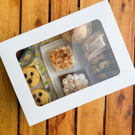 caja transparente para comida